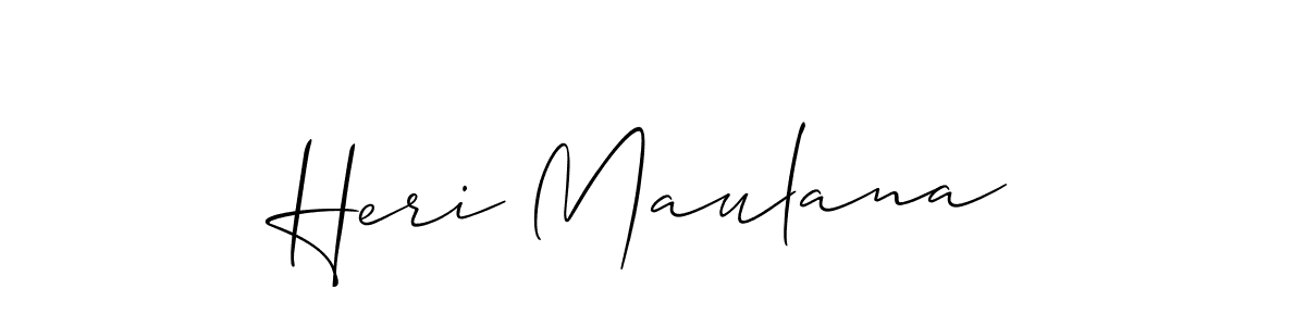 if you are searching for the best signature style for your name Heri Maulana. so please give up your signature search. here we have designed multiple signature styles  using Allison_Script. Heri Maulana signature style 2 images and pictures png