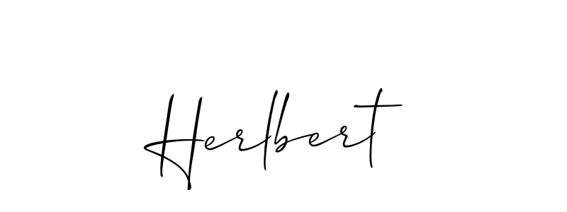 Herlbert stylish signature style. Best Handwritten Sign (Allison_Script) for my name. Handwritten Signature Collection Ideas for my name Herlbert. Herlbert signature style 2 images and pictures png