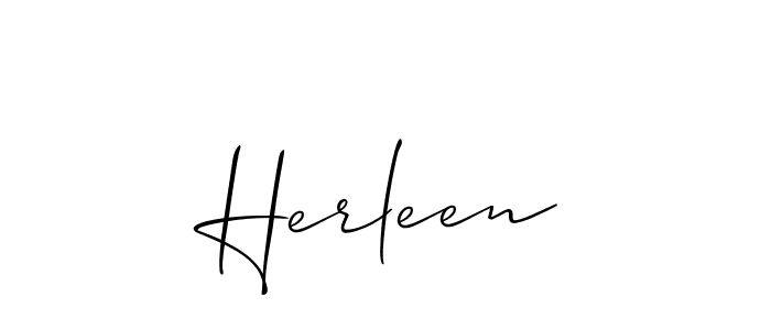 How to make Herleen name signature. Use Allison_Script style for creating short signs online. This is the latest handwritten sign. Herleen signature style 2 images and pictures png