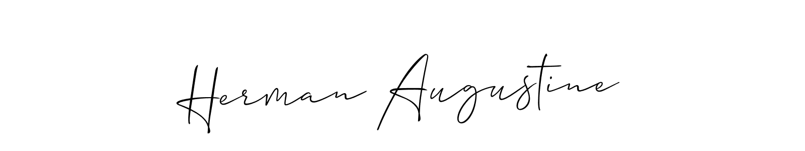 It looks lik you need a new signature style for name Herman Augustine. Design unique handwritten (Allison_Script) signature with our free signature maker in just a few clicks. Herman Augustine signature style 2 images and pictures png