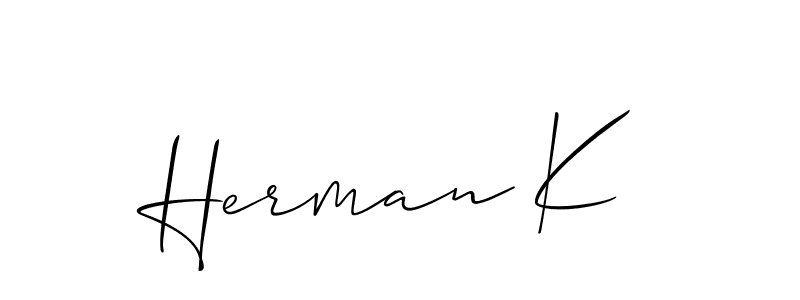 Best and Professional Signature Style for Herman K. Allison_Script Best Signature Style Collection. Herman K signature style 2 images and pictures png