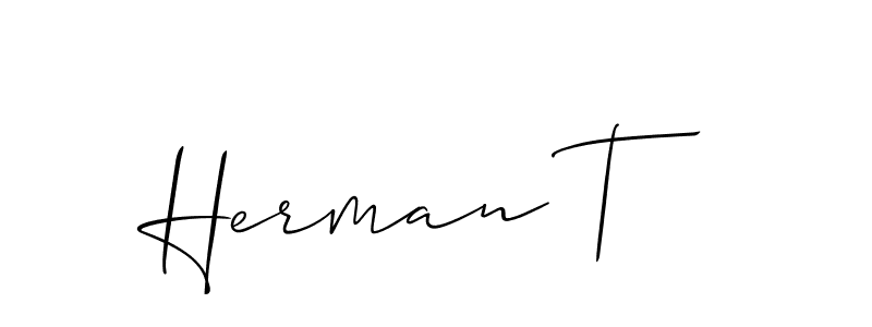 Similarly Allison_Script is the best handwritten signature design. Signature creator online .You can use it as an online autograph creator for name Herman T. Herman T signature style 2 images and pictures png