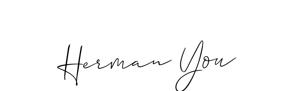 This is the best signature style for the Herman You name. Also you like these signature font (Allison_Script). Mix name signature. Herman You signature style 2 images and pictures png