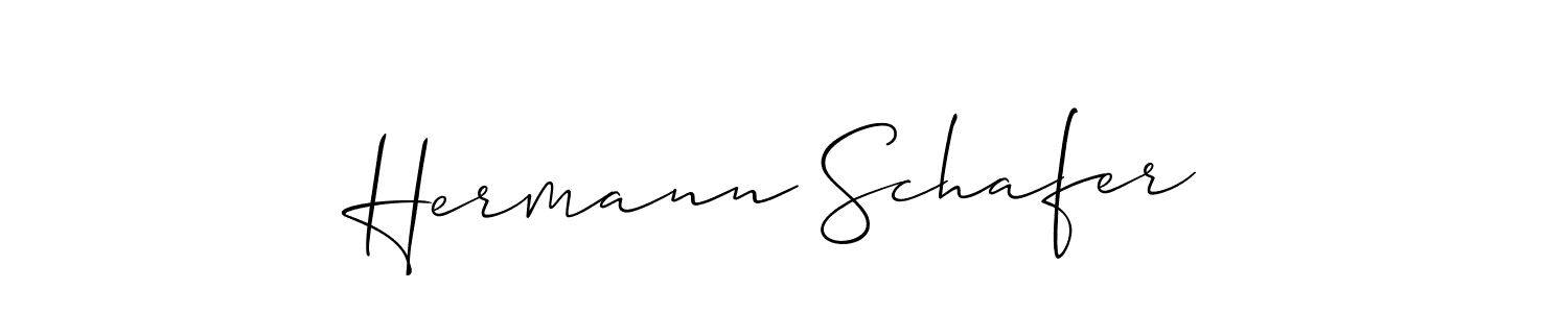 Also we have Hermann Schafer name is the best signature style. Create professional handwritten signature collection using Allison_Script autograph style. Hermann Schafer signature style 2 images and pictures png