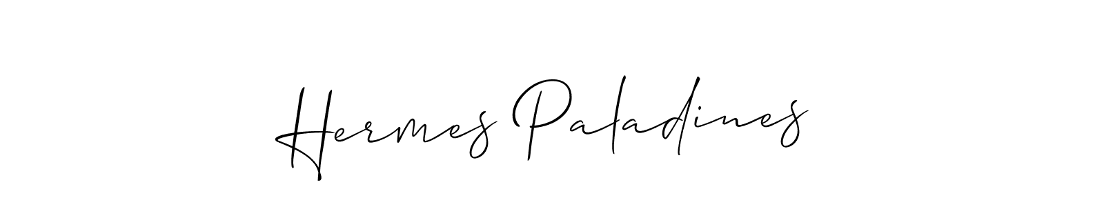 It looks lik you need a new signature style for name Hermes Paladines. Design unique handwritten (Allison_Script) signature with our free signature maker in just a few clicks. Hermes Paladines signature style 2 images and pictures png