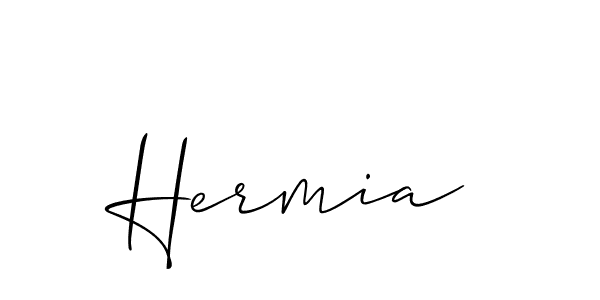 You should practise on your own different ways (Allison_Script) to write your name (Hermia) in signature. don't let someone else do it for you. Hermia signature style 2 images and pictures png