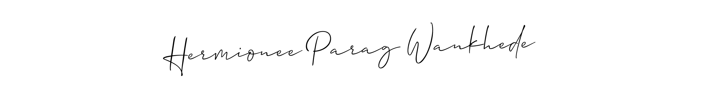 Make a short Hermionee Parag Wankhede signature style. Manage your documents anywhere anytime using Allison_Script. Create and add eSignatures, submit forms, share and send files easily. Hermionee Parag Wankhede signature style 2 images and pictures png
