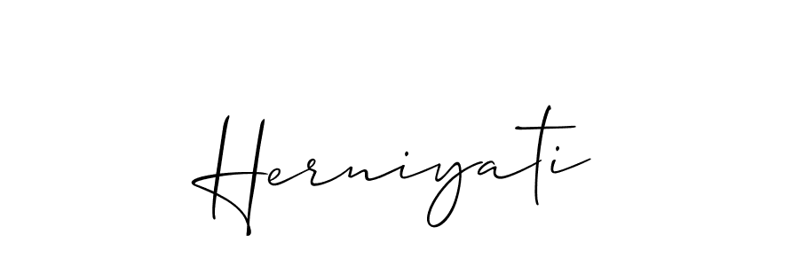 Once you've used our free online signature maker to create your best signature Allison_Script style, it's time to enjoy all of the benefits that Herniyati name signing documents. Herniyati signature style 2 images and pictures png