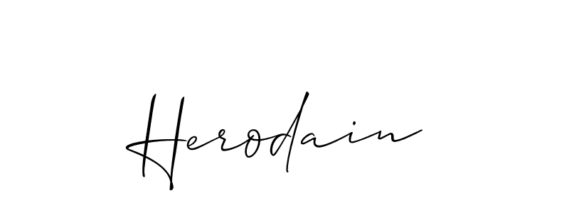 Make a beautiful signature design for name Herodain. Use this online signature maker to create a handwritten signature for free. Herodain signature style 2 images and pictures png