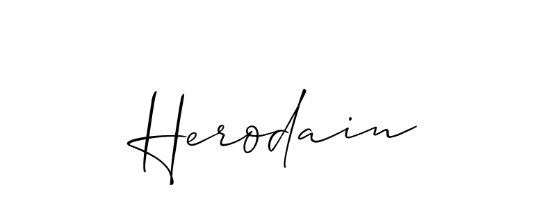 You should practise on your own different ways (Allison_Script) to write your name (Herodain) in signature. don't let someone else do it for you. Herodain signature style 2 images and pictures png