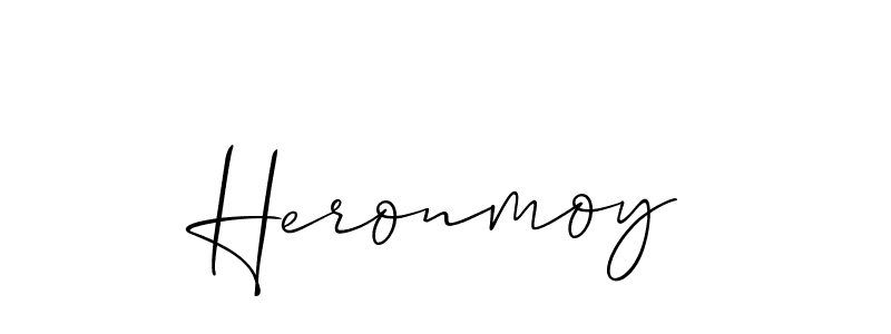 Make a beautiful signature design for name Heronmoy. Use this online signature maker to create a handwritten signature for free. Heronmoy signature style 2 images and pictures png
