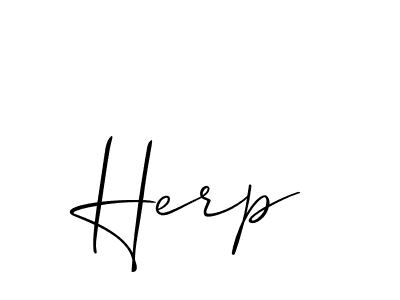 Similarly Allison_Script is the best handwritten signature design. Signature creator online .You can use it as an online autograph creator for name Herp. Herp signature style 2 images and pictures png