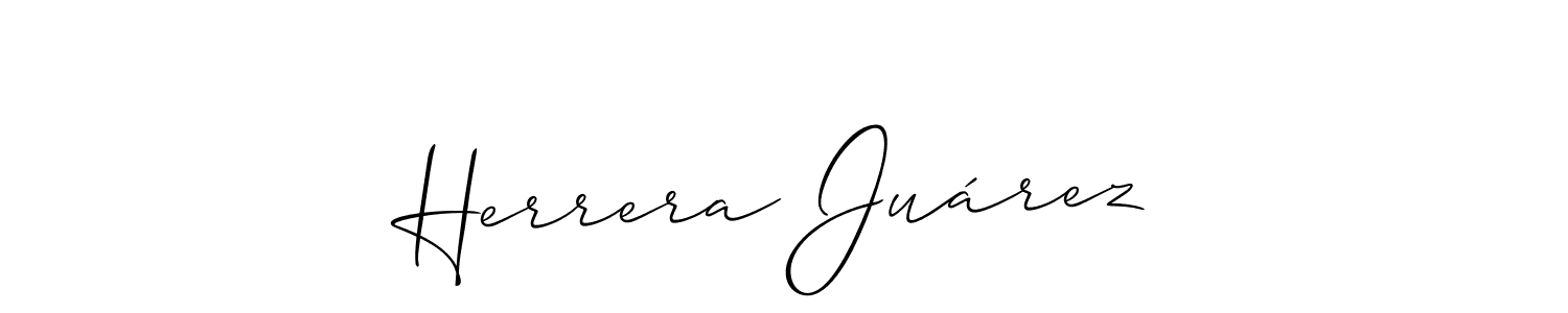 Also we have Herrera Juárez name is the best signature style. Create professional handwritten signature collection using Allison_Script autograph style. Herrera Juárez signature style 2 images and pictures png