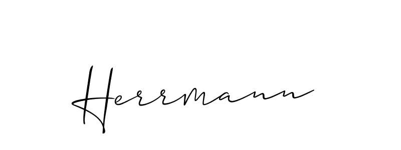 You should practise on your own different ways (Allison_Script) to write your name (Herrmann) in signature. don't let someone else do it for you. Herrmann signature style 2 images and pictures png