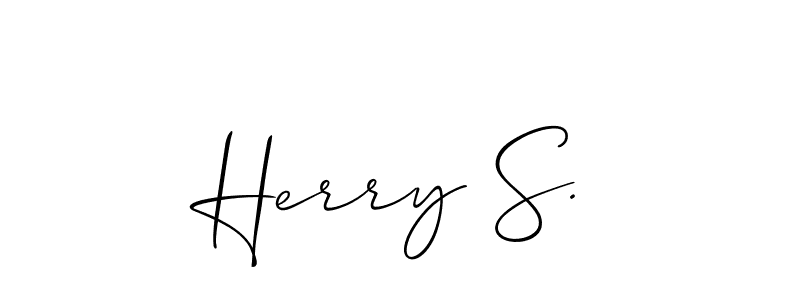 Make a beautiful signature design for name Herry S.. Use this online signature maker to create a handwritten signature for free. Herry S. signature style 2 images and pictures png