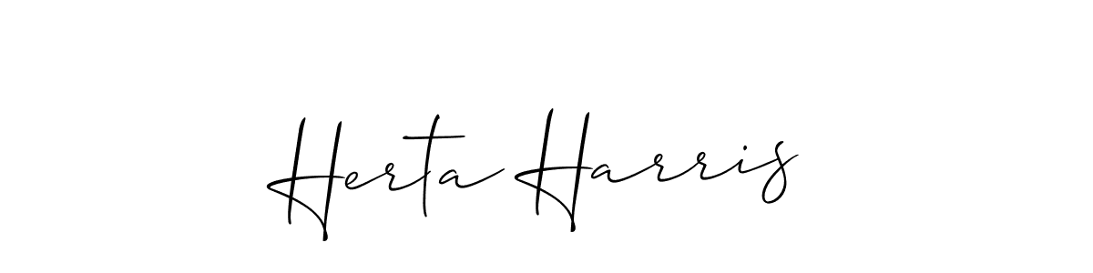This is the best signature style for the Herta Harris name. Also you like these signature font (Allison_Script). Mix name signature. Herta Harris signature style 2 images and pictures png