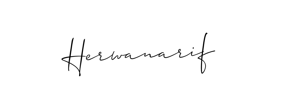 You should practise on your own different ways (Allison_Script) to write your name (Herwanarif) in signature. don't let someone else do it for you. Herwanarif signature style 2 images and pictures png