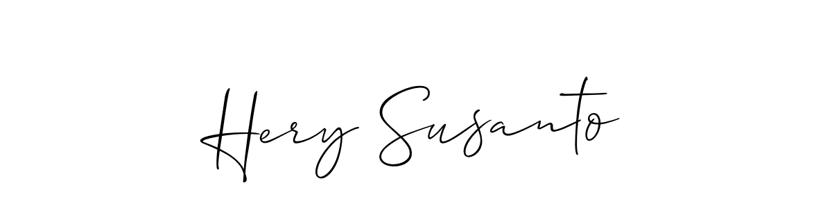 Allison_Script is a professional signature style that is perfect for those who want to add a touch of class to their signature. It is also a great choice for those who want to make their signature more unique. Get Hery Susanto name to fancy signature for free. Hery Susanto signature style 2 images and pictures png