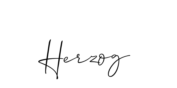 Create a beautiful signature design for name Herzog. With this signature (Allison_Script) fonts, you can make a handwritten signature for free. Herzog signature style 2 images and pictures png