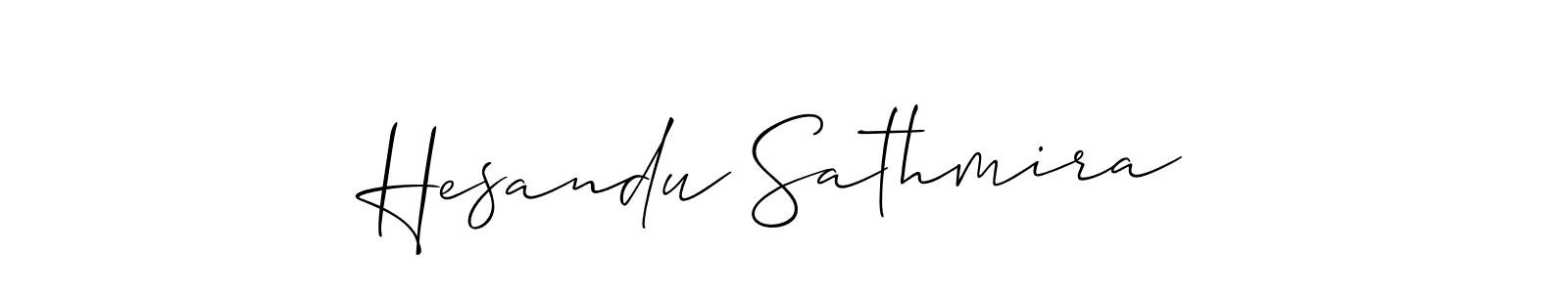 Also You can easily find your signature by using the search form. We will create Hesandu Sathmira name handwritten signature images for you free of cost using Allison_Script sign style. Hesandu Sathmira signature style 2 images and pictures png