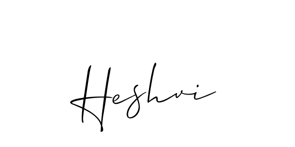 How to Draw Heshvi signature style? Allison_Script is a latest design signature styles for name Heshvi. Heshvi signature style 2 images and pictures png