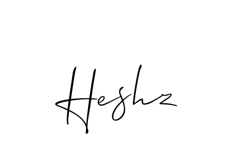 You should practise on your own different ways (Allison_Script) to write your name (Heshz) in signature. don't let someone else do it for you. Heshz signature style 2 images and pictures png