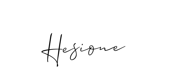 Create a beautiful signature design for name Hesione. With this signature (Allison_Script) fonts, you can make a handwritten signature for free. Hesione signature style 2 images and pictures png