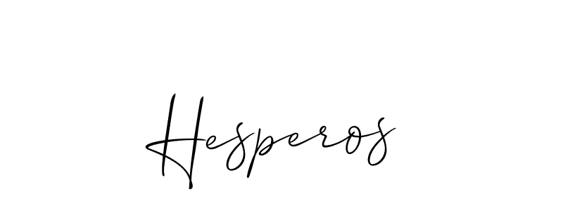 How to make Hesperos name signature. Use Allison_Script style for creating short signs online. This is the latest handwritten sign. Hesperos signature style 2 images and pictures png