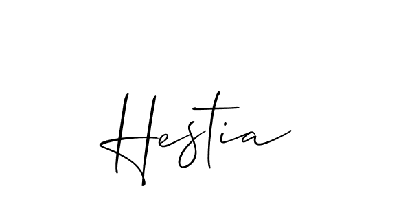 Make a beautiful signature design for name Hestia. With this signature (Allison_Script) style, you can create a handwritten signature for free. Hestia signature style 2 images and pictures png