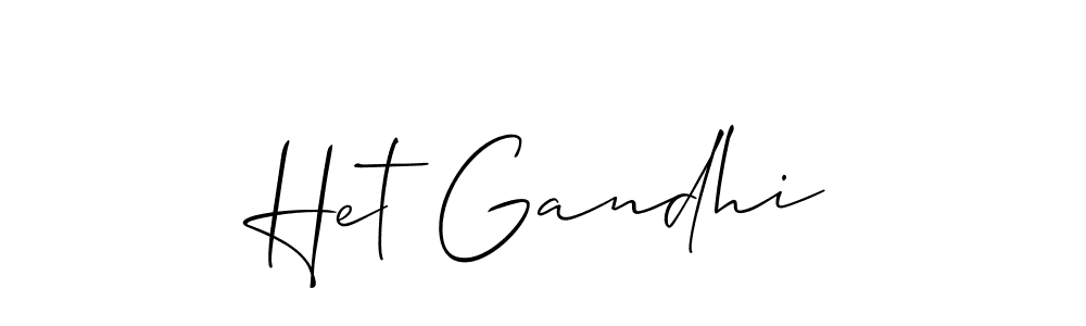 Allison_Script is a professional signature style that is perfect for those who want to add a touch of class to their signature. It is also a great choice for those who want to make their signature more unique. Get Het Gandhi name to fancy signature for free. Het Gandhi signature style 2 images and pictures png