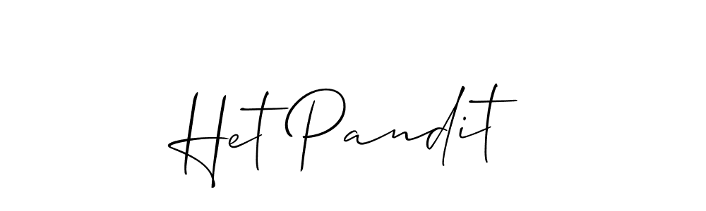 Create a beautiful signature design for name Het Pandit. With this signature (Allison_Script) fonts, you can make a handwritten signature for free. Het Pandit signature style 2 images and pictures png