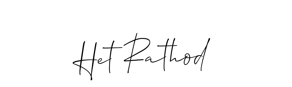 if you are searching for the best signature style for your name Het Rathod. so please give up your signature search. here we have designed multiple signature styles  using Allison_Script. Het Rathod signature style 2 images and pictures png