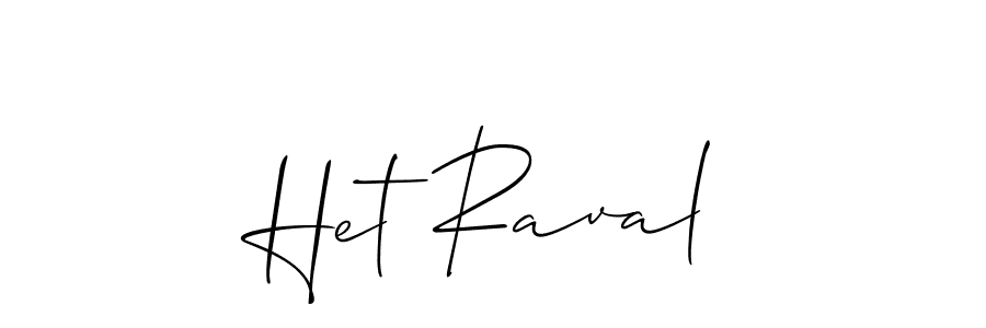 Design your own signature with our free online signature maker. With this signature software, you can create a handwritten (Allison_Script) signature for name Het Raval. Het Raval signature style 2 images and pictures png