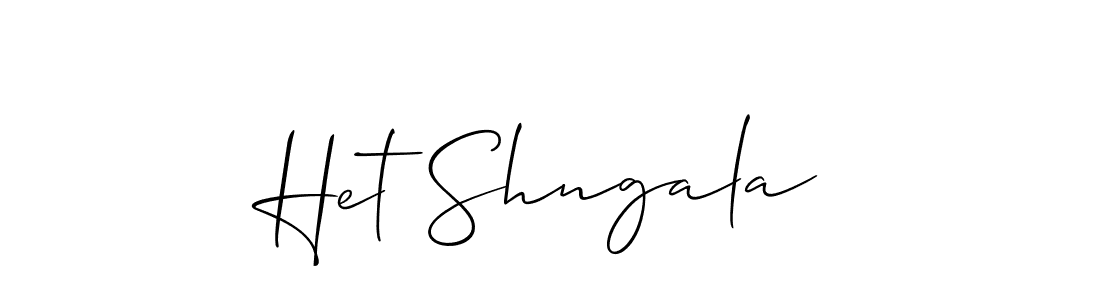 Make a beautiful signature design for name Het Shngala. With this signature (Allison_Script) style, you can create a handwritten signature for free. Het Shngala signature style 2 images and pictures png