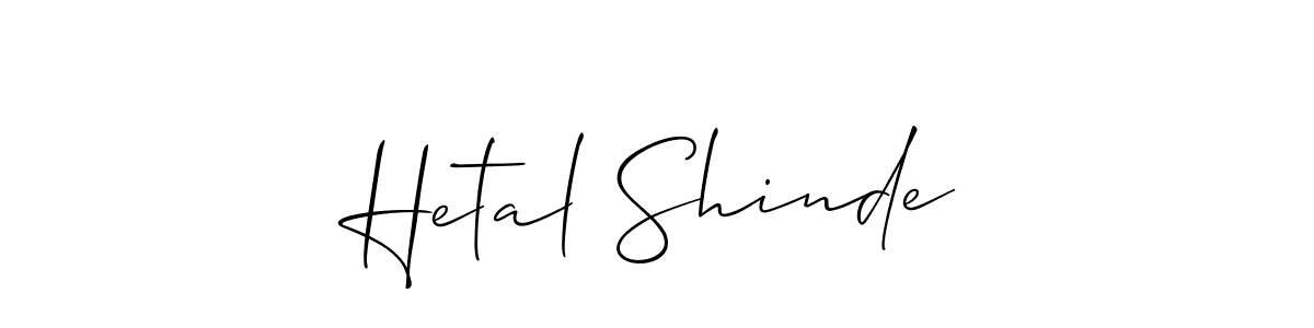 Also You can easily find your signature by using the search form. We will create Hetal Shinde name handwritten signature images for you free of cost using Allison_Script sign style. Hetal Shinde signature style 2 images and pictures png