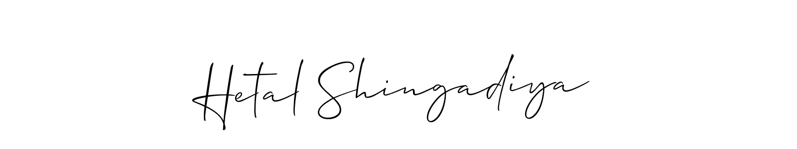 Check out images of Autograph of Hetal Shingadiya name. Actor Hetal Shingadiya Signature Style. Allison_Script is a professional sign style online. Hetal Shingadiya signature style 2 images and pictures png