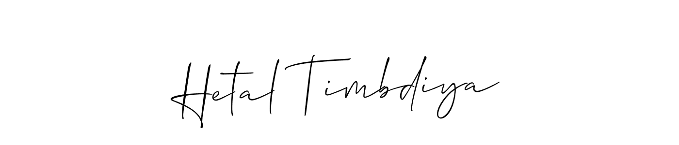 See photos of Hetal Timbdiya official signature by Spectra . Check more albums & portfolios. Read reviews & check more about Allison_Script font. Hetal Timbdiya signature style 2 images and pictures png