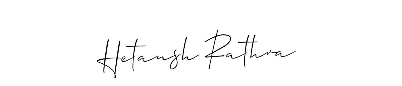 This is the best signature style for the Hetansh Rathva name. Also you like these signature font (Allison_Script). Mix name signature. Hetansh Rathva signature style 2 images and pictures png