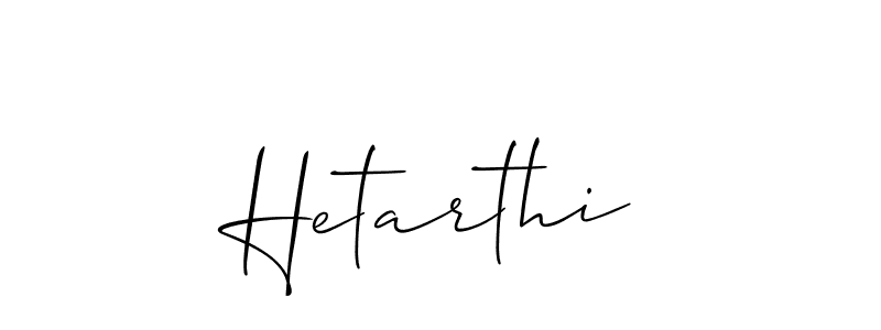 Make a beautiful signature design for name Hetarthi. With this signature (Allison_Script) style, you can create a handwritten signature for free. Hetarthi signature style 2 images and pictures png