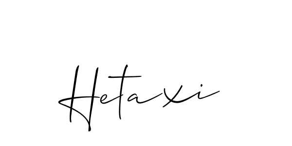 How to make Hetaxi signature? Allison_Script is a professional autograph style. Create handwritten signature for Hetaxi name. Hetaxi signature style 2 images and pictures png