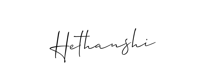 Make a beautiful signature design for name Hethanshi. Use this online signature maker to create a handwritten signature for free. Hethanshi signature style 2 images and pictures png