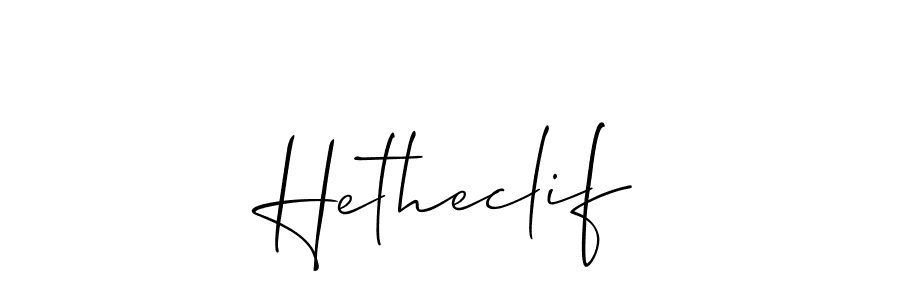 Best and Professional Signature Style for Hetheclif. Allison_Script Best Signature Style Collection. Hetheclif signature style 2 images and pictures png