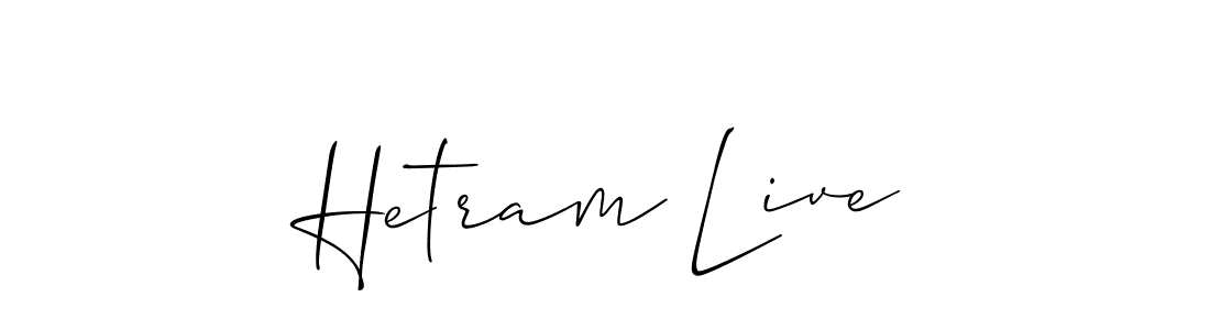 if you are searching for the best signature style for your name Hetram Live. so please give up your signature search. here we have designed multiple signature styles  using Allison_Script. Hetram Live signature style 2 images and pictures png