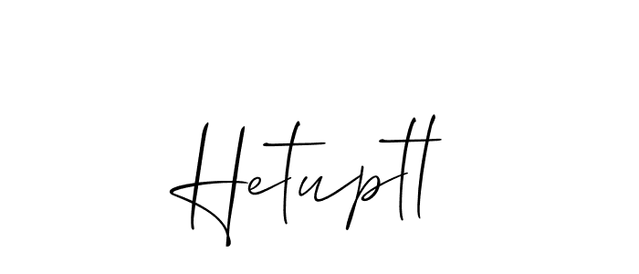 You should practise on your own different ways (Allison_Script) to write your name (Hetuptl) in signature. don't let someone else do it for you. Hetuptl signature style 2 images and pictures png