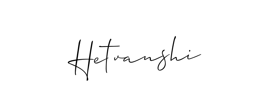 How to Draw Hetvanshi signature style? Allison_Script is a latest design signature styles for name Hetvanshi. Hetvanshi signature style 2 images and pictures png