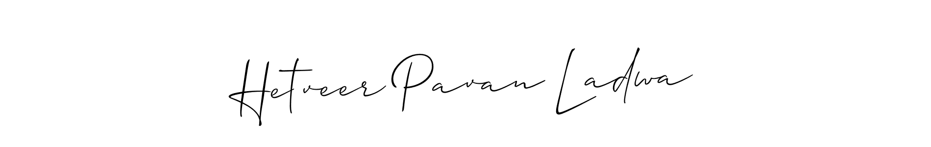 Similarly Allison_Script is the best handwritten signature design. Signature creator online .You can use it as an online autograph creator for name Hetveer Pavan Ladwa. Hetveer Pavan Ladwa signature style 2 images and pictures png