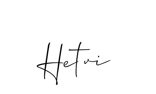 Best and Professional Signature Style for Hetvi. Allison_Script Best Signature Style Collection. Hetvi signature style 2 images and pictures png