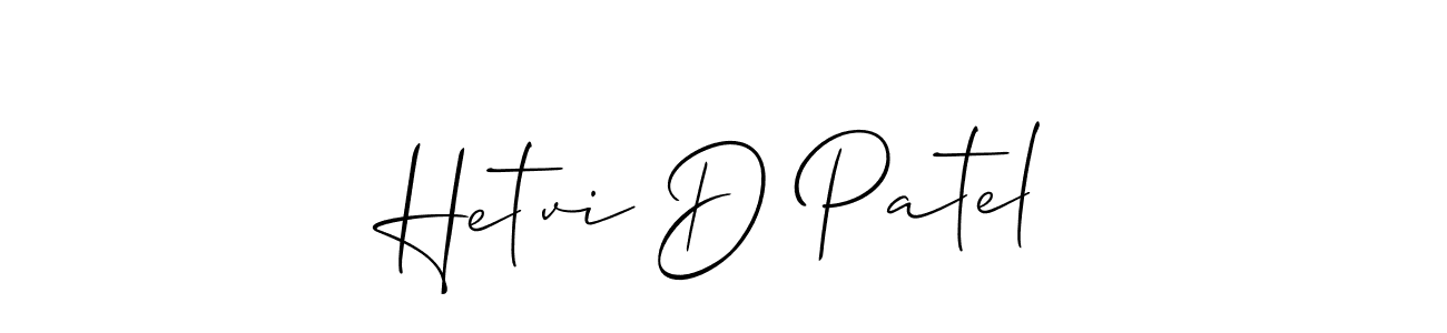 Best and Professional Signature Style for Hetvi D Patel. Allison_Script Best Signature Style Collection. Hetvi D Patel signature style 2 images and pictures png