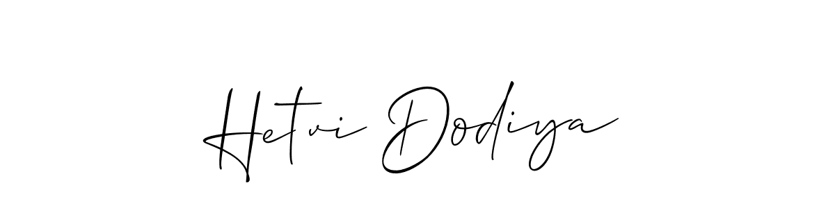 Also You can easily find your signature by using the search form. We will create Hetvi Dodiya name handwritten signature images for you free of cost using Allison_Script sign style. Hetvi Dodiya signature style 2 images and pictures png