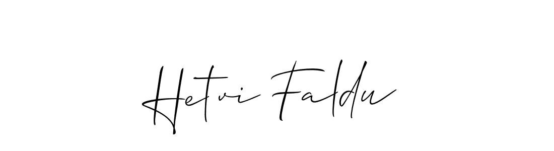 Make a beautiful signature design for name Hetvi Faldu. With this signature (Allison_Script) style, you can create a handwritten signature for free. Hetvi Faldu signature style 2 images and pictures png